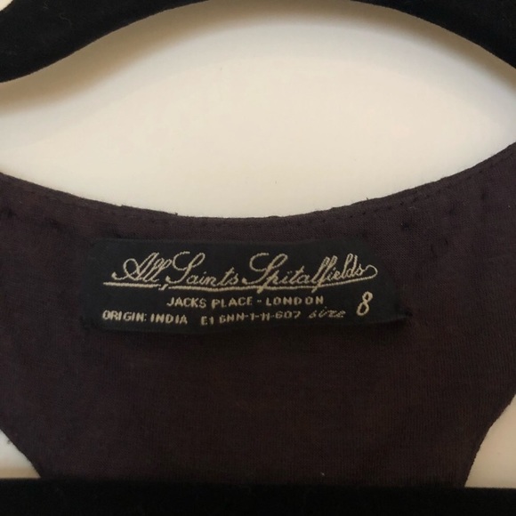 All Saints Akiko Spitalfields beaded dress US 0-4 - Picture 4 of 4